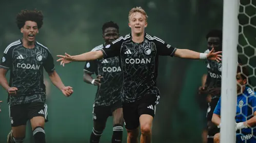 Gunnar Olsen jubler mod AB. (Foto: Freja Borne, FCK Media)
